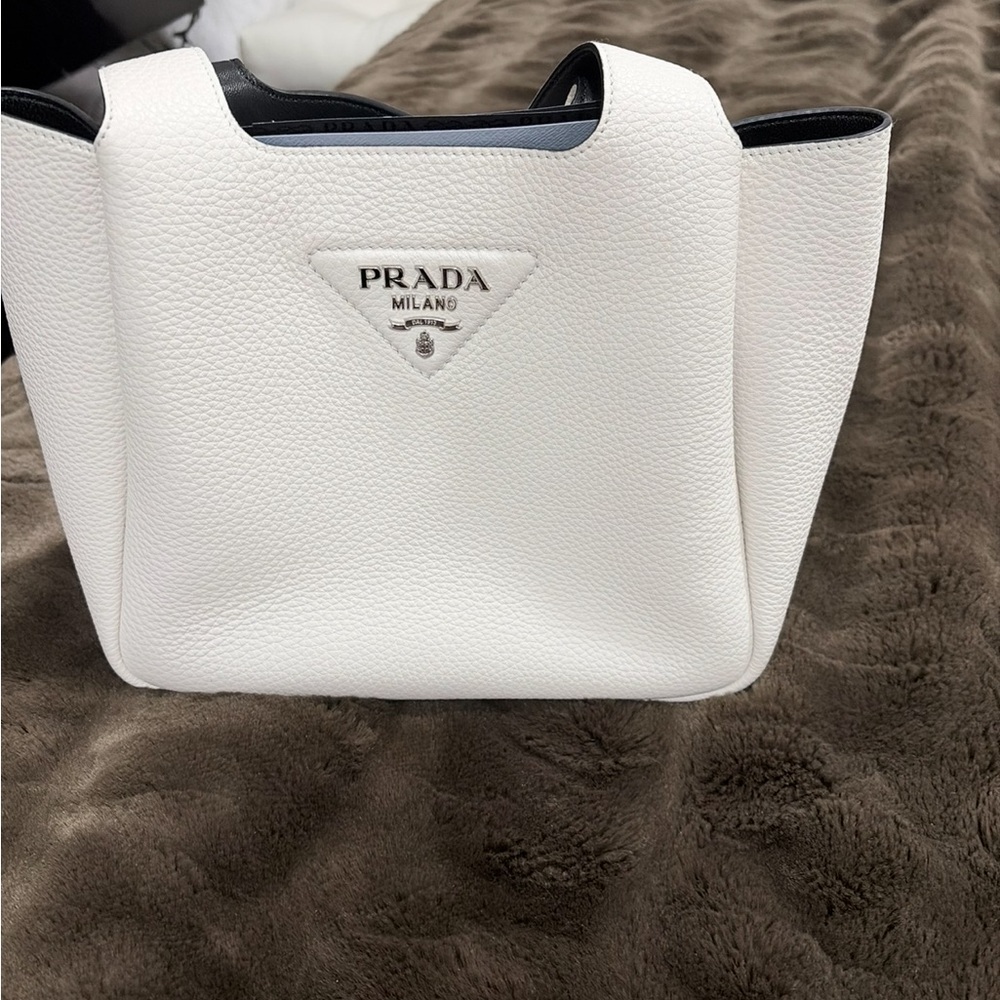 Prada White Tote Bag